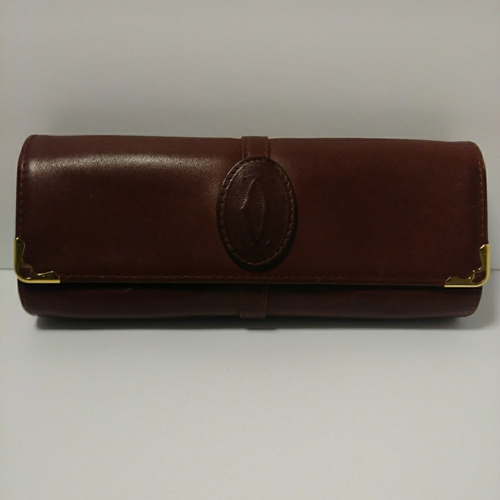 Cartier Vintage leather glasses case
